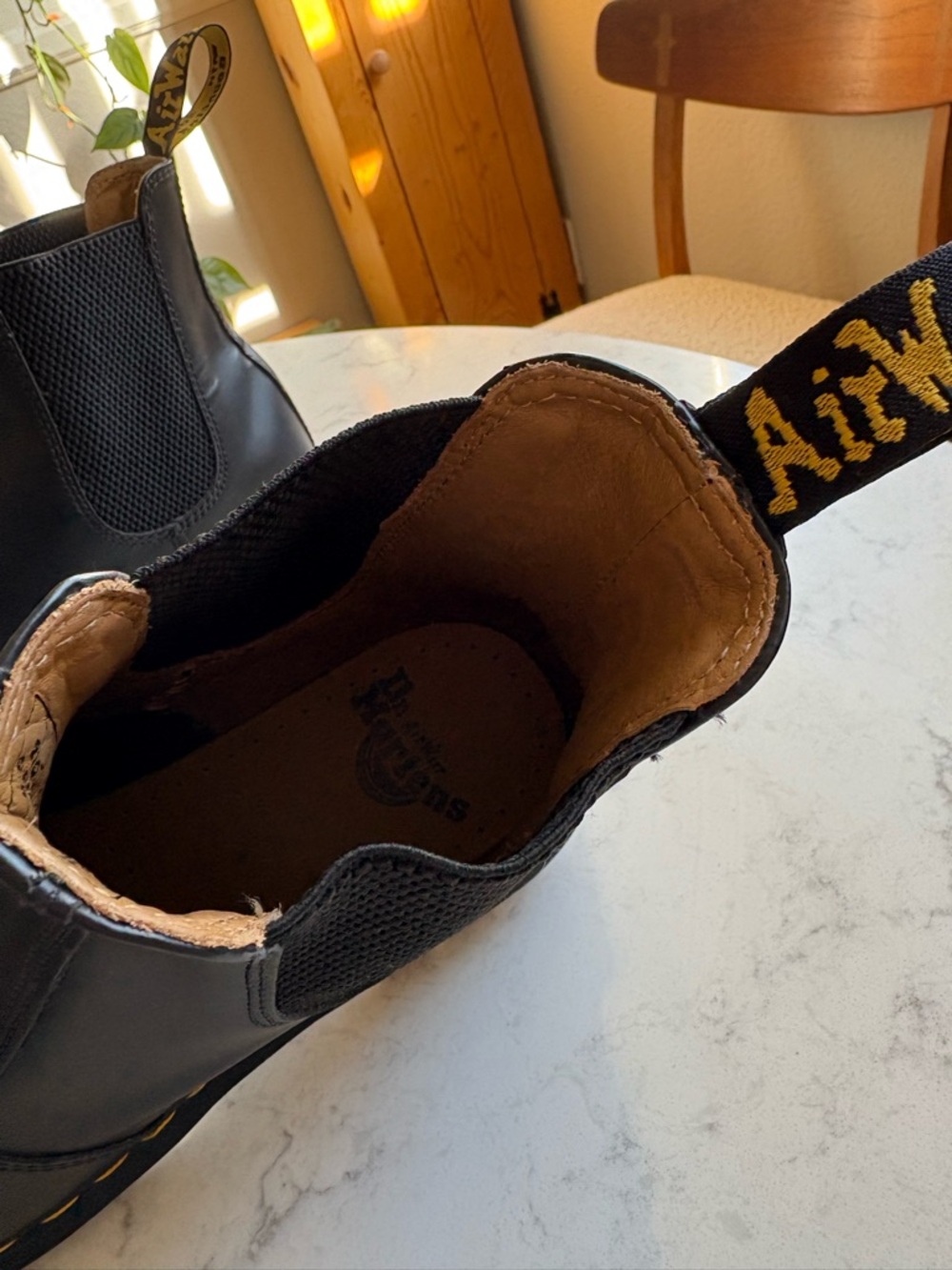 Dr. Martens Black Chukka Boots with Yellow Stitching - Picture 4 of 13